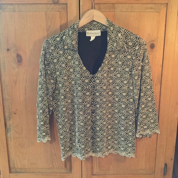 Dressbarn Floral Lace Blouse - Picture 1 of 4